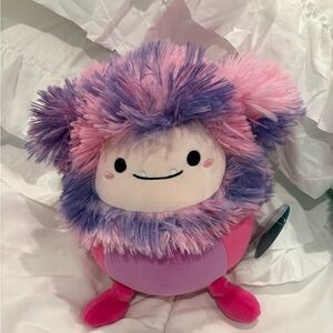 Squishmallows Pink and Purple Plush Woxie Bigfoot